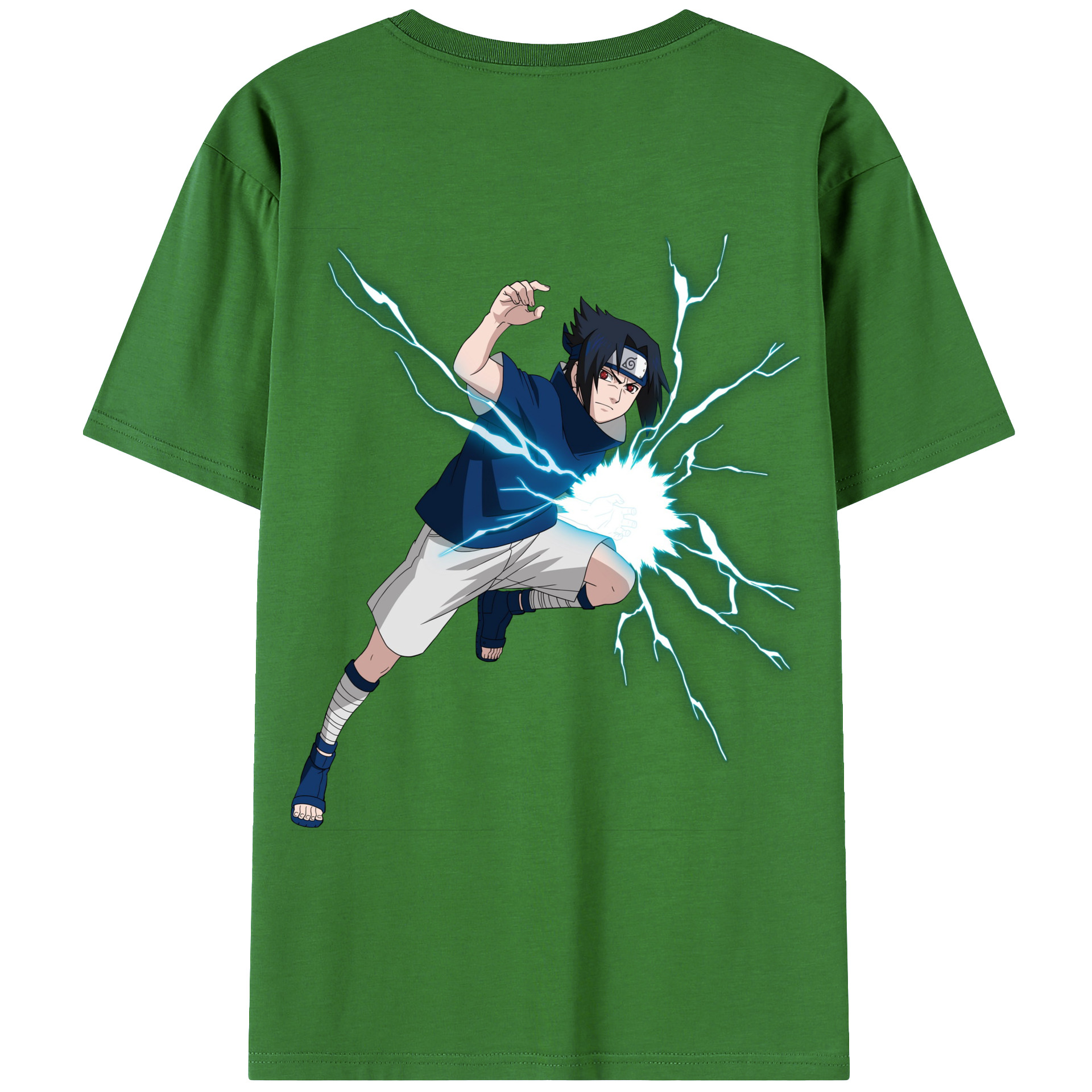 （画像用） NARUTO -ナルト- うちは サスケ Uchiha Sasuke レディース半袖Tシャツ(バックプリント)